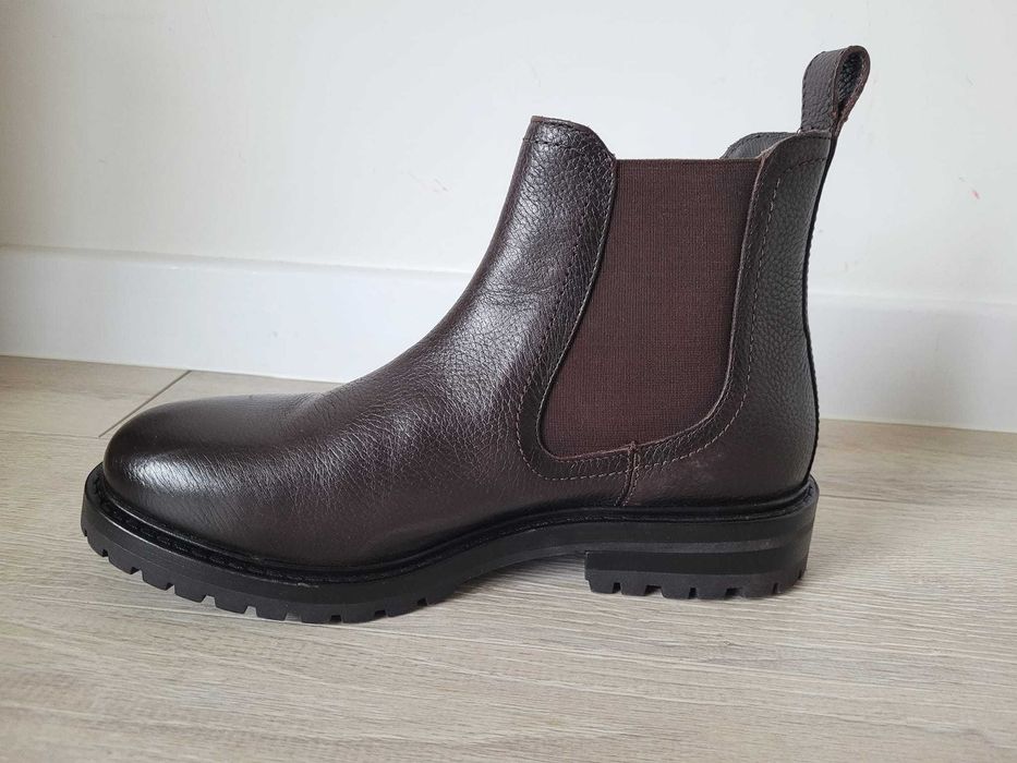 Buty sztyblety ZARA męskie 41 brązowe wysokie brown