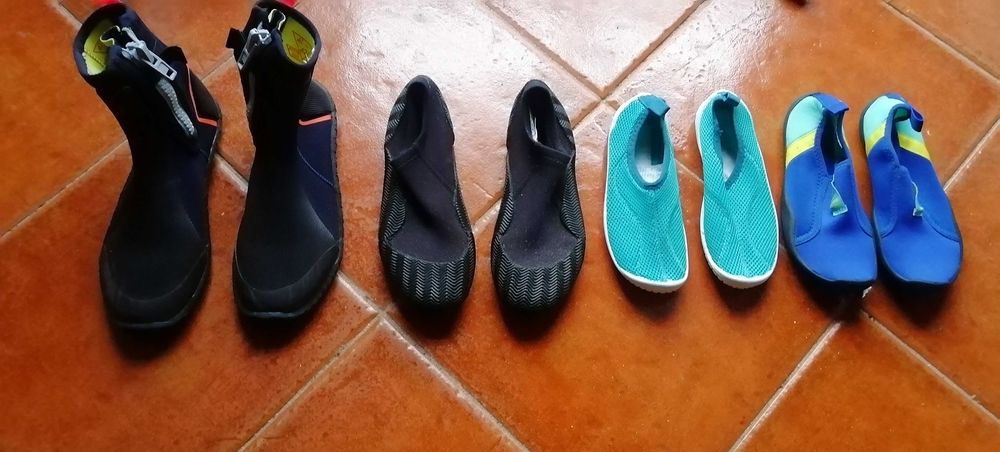 Coletes e Calçado (vários tamanhos).