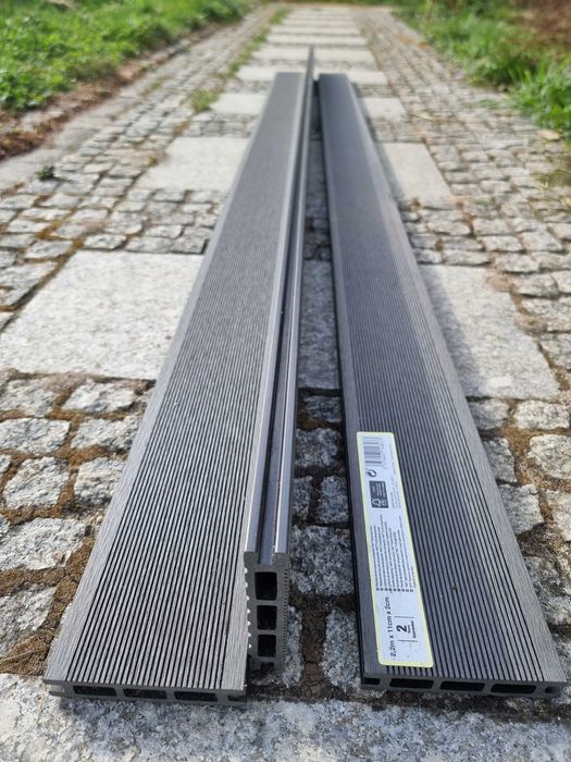 Deska tarasowa kompozytowa 11x220x2 cm antracytowa