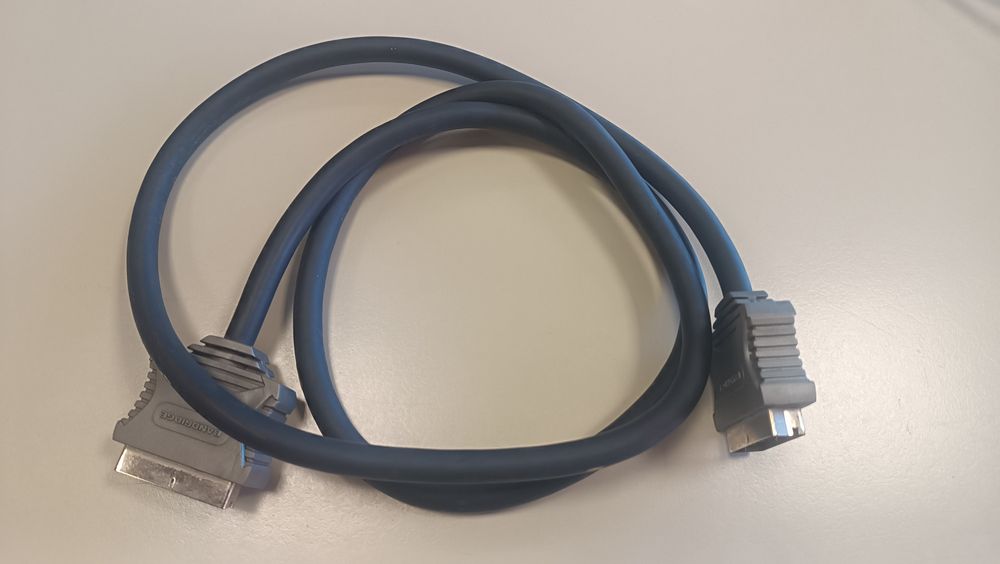 Cabo de vídeo ficha SCART 21 pinos