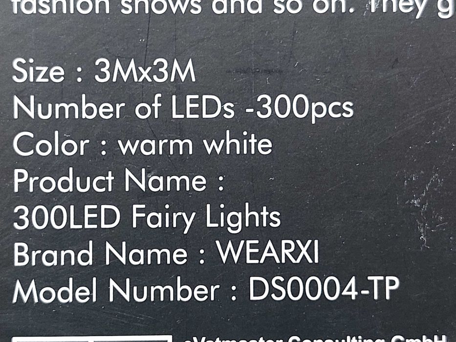 Kurtyna Świetlna Wearxi 300 LED Ciepły Biały 3x3m USB Pilot dekoracja!