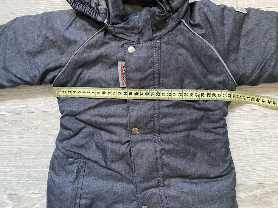 Зимовий графітовий комбінезон з опушкою DoRechi (розмір - 80 см)
