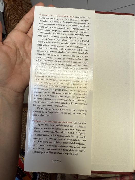 Livro “O Jogo do Amor” Dr Phil