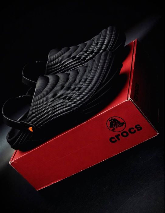 Мужские шлепанцы Crocs Black на любой вкус удобные мягкие кроксы черные