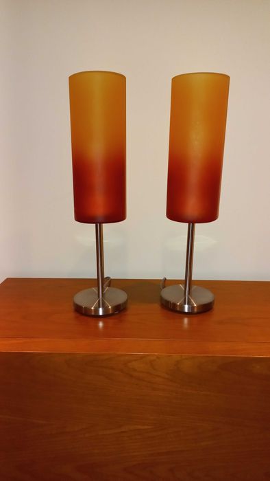 Conjunto dois Candeeiros mesa