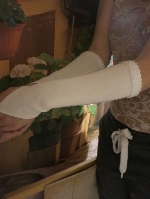 перчатки свадебные
