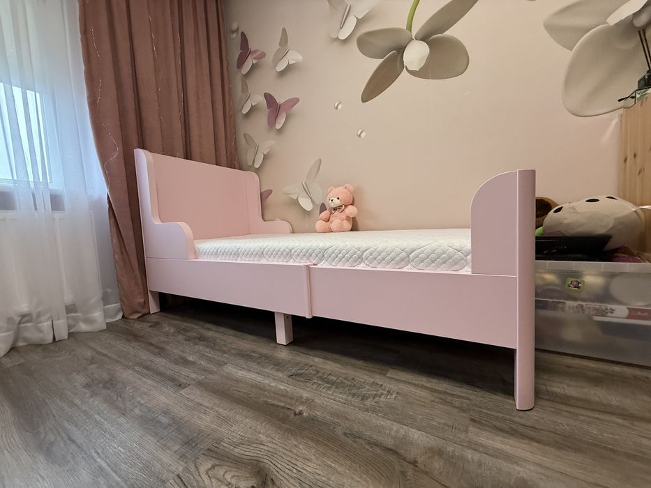 Дитяче ліжко для дівчинки(рожеве)
