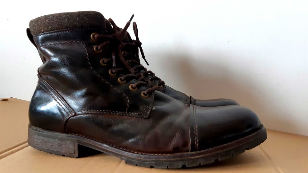 JACK JONES sztyblety oficerki jesień zima hand made PORTUGAL