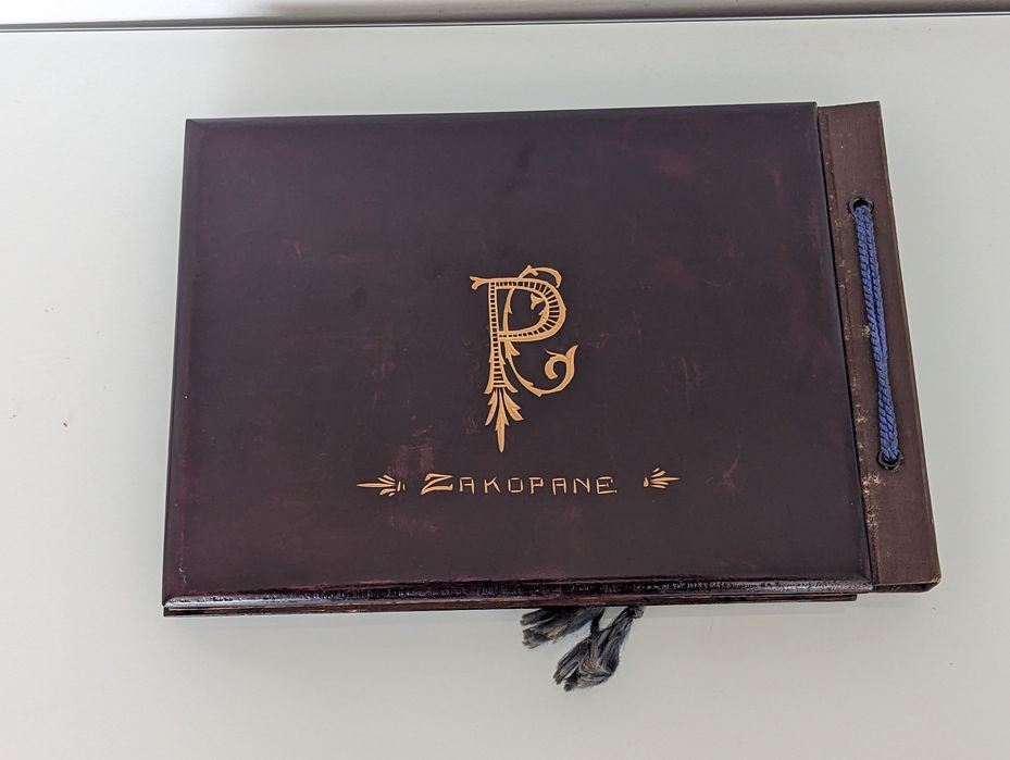 przedwojenny rzeźbiony album na zdjęcia Zakopane IIRP