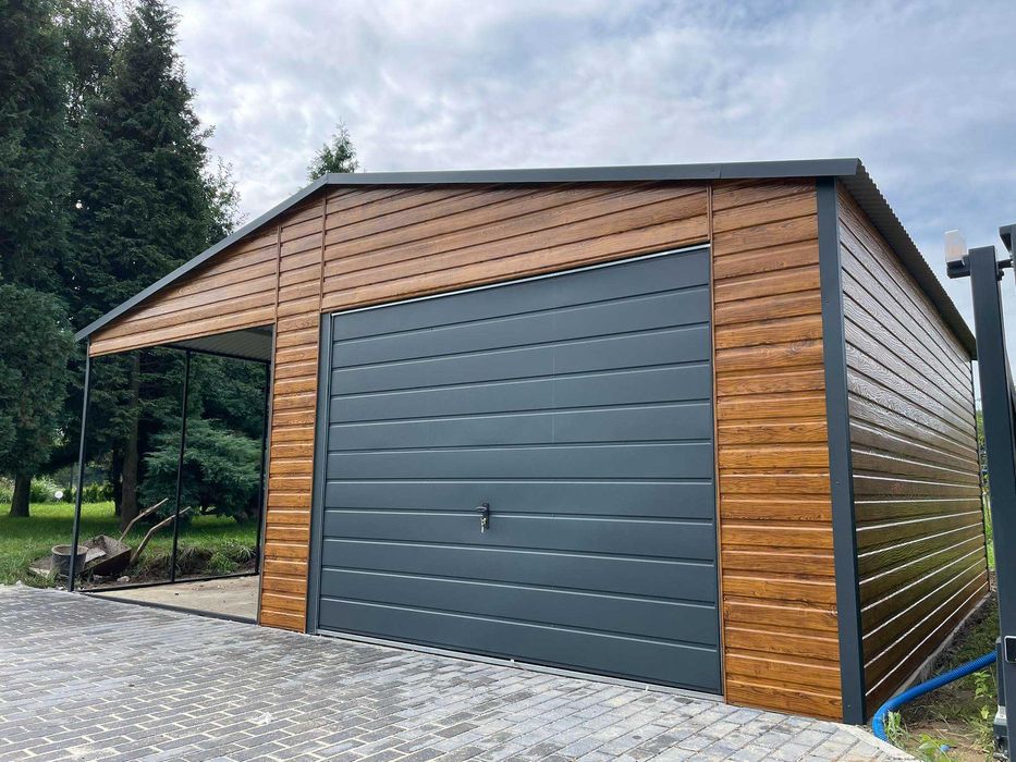 Garaż blaszany, WIATA. WZMOCNIONY PROFILAMI. Producent. Cała Polska