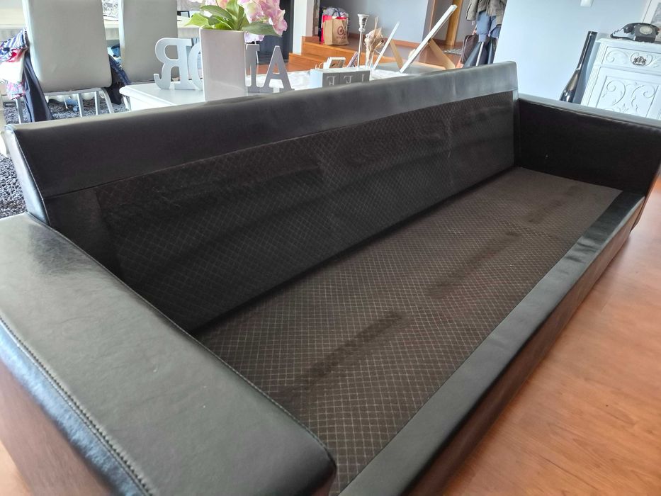 Sofá preto 2,80 mts