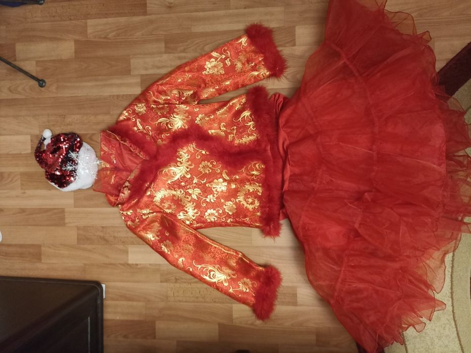 Карнавальный костюм Снегурочка,Помощница Санты, размер 48