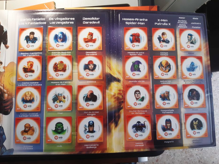 Coleção Oficial Seleção 2004 Galp e Marvel - COMPLETAS