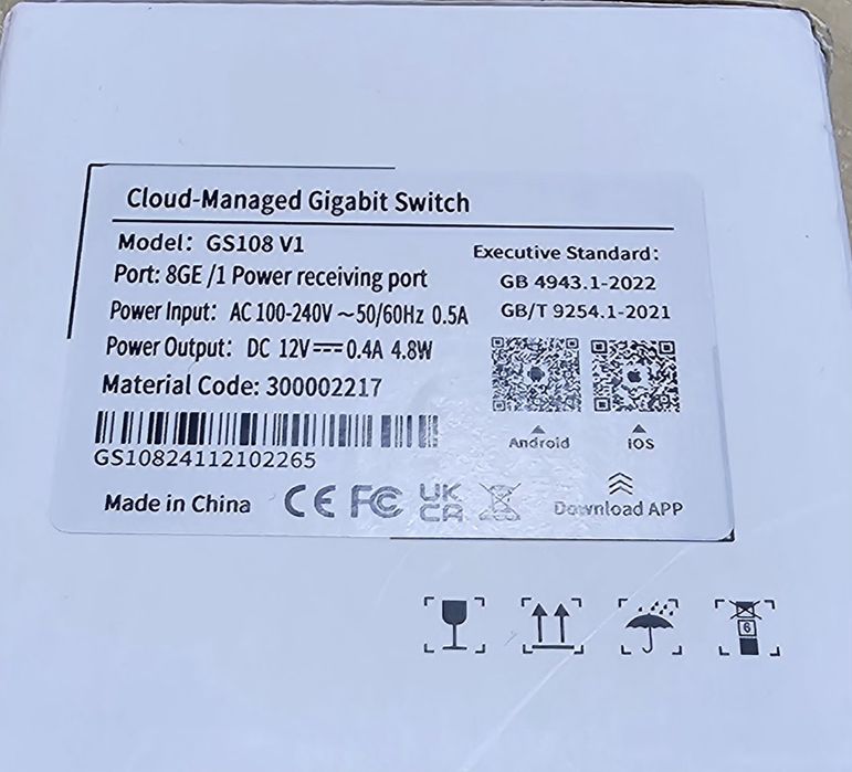 CLOUD - Manager Gigabit Switch426430370520780802