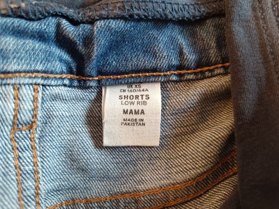 Szorty shorty spodenki ciążowe H&M &denim rozmiar 34 XS