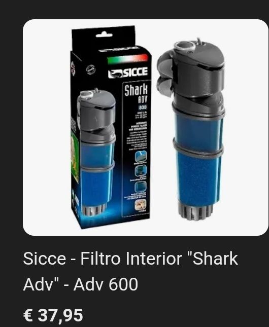 Filtro interno 600L/h