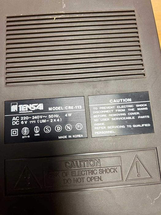 Leitor gravador de Cassetes TENSAI509596246014709763