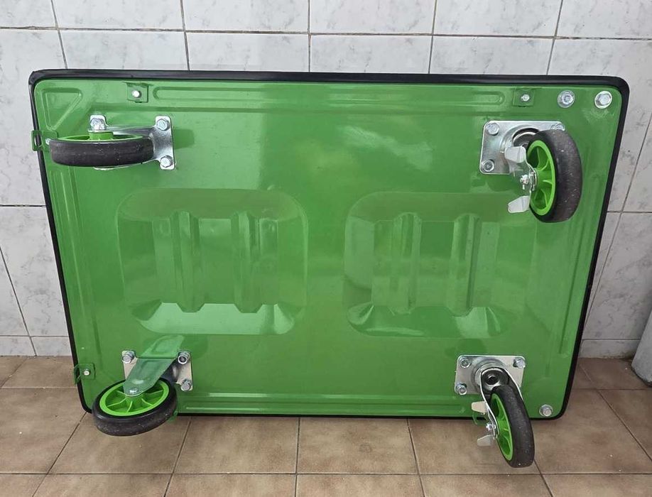 Carrinho de Transporte com Plataforma Antiderrapante e Pega Dobrável