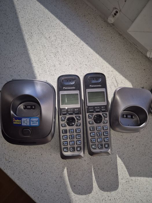 Стаціонарний телефон PANASONIK KX-TG2512UA ДВІ ТРУБКИ!