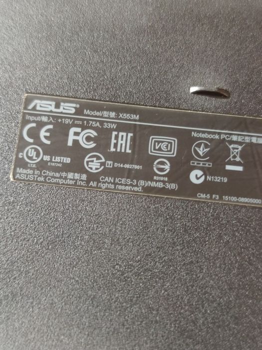 Ноутбук ASUS, Отличное состояние! X553M Intel Celeron N2840| 4Gb/500Gb