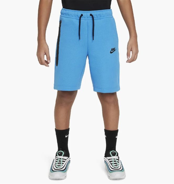 Шорты детские Nike Nsw Tech Flc Light Blue FD3289-435 оригинал