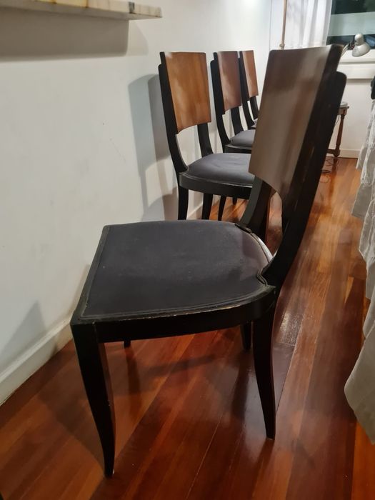 5 cadeiras Art Déco