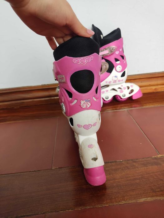 Patins rosa tamanho 33-36