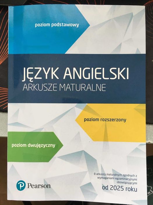 Arkusze maturalne Pearson J. Angielski  zakres podstawowy i rozszerzony