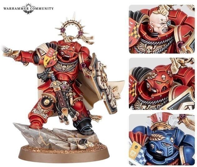 CAPTAIN WITH RELIC SHIELD Armageddon Space Marines Warhammer 40k Ramki