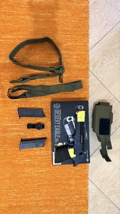 Desert Eagle (Marui) + M4 (Specna) — junto ou separado