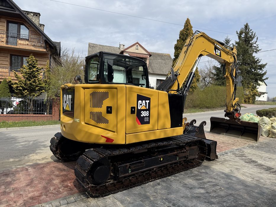 Minikoparka Caterpillar CAT 308 CR 07A z Niemiec 8ton 3400mth nowy model
