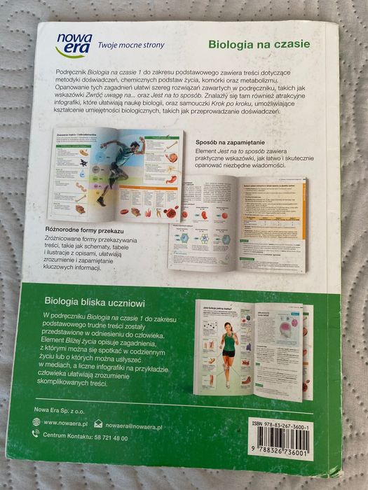 Podręcznik do biologii Nowa Era 1 klasa liceum/technikum