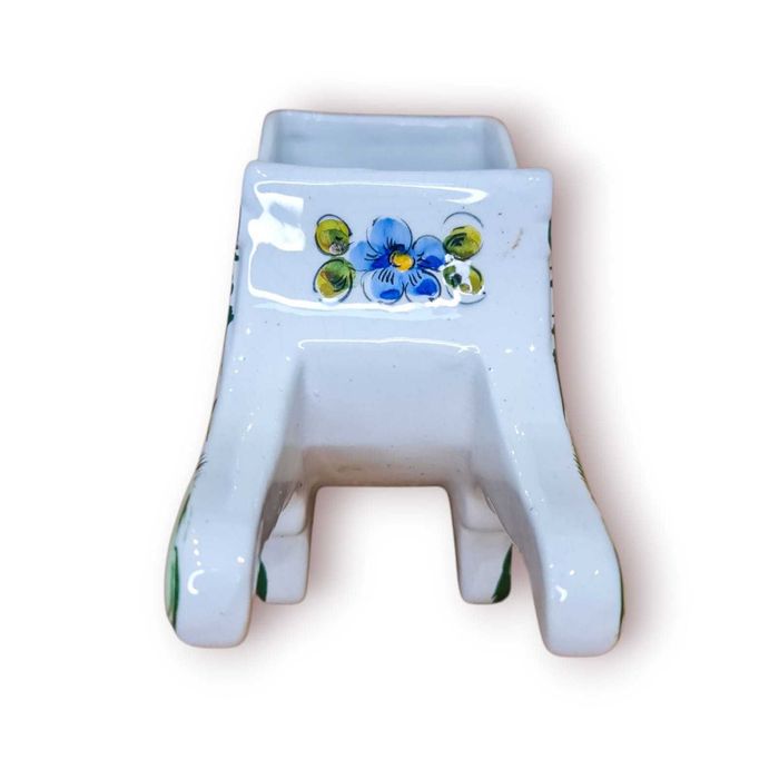 Carro Mão Decorativo Faiança Portuguesa – Ferreiras (Pintado à Mão)