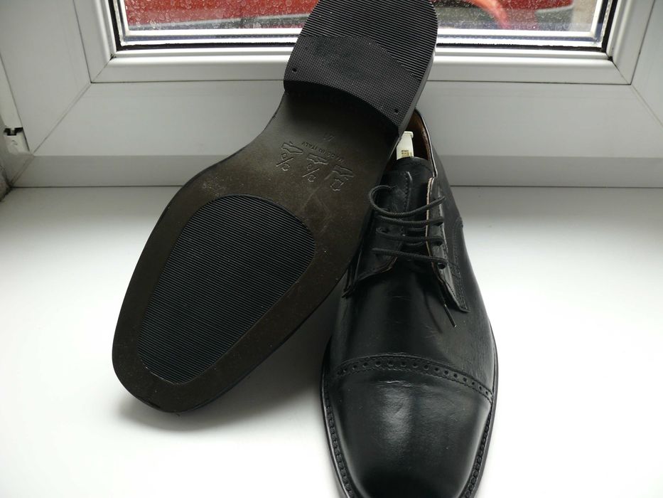 Nowe półbuty męskie garniturowe typu Derby skóra 100% roz.41