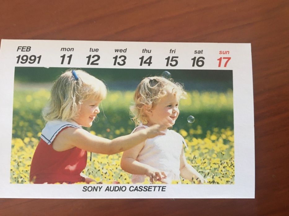 Coleção completa 53 Calendários Sony em cassete ano 1981