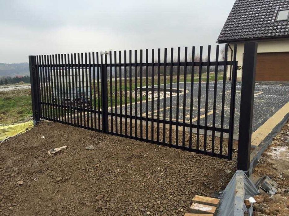 Brama przesuwna, dwuskrzydłowa, wjazdowa Ocynkowana Malowana 4m 5m 6m