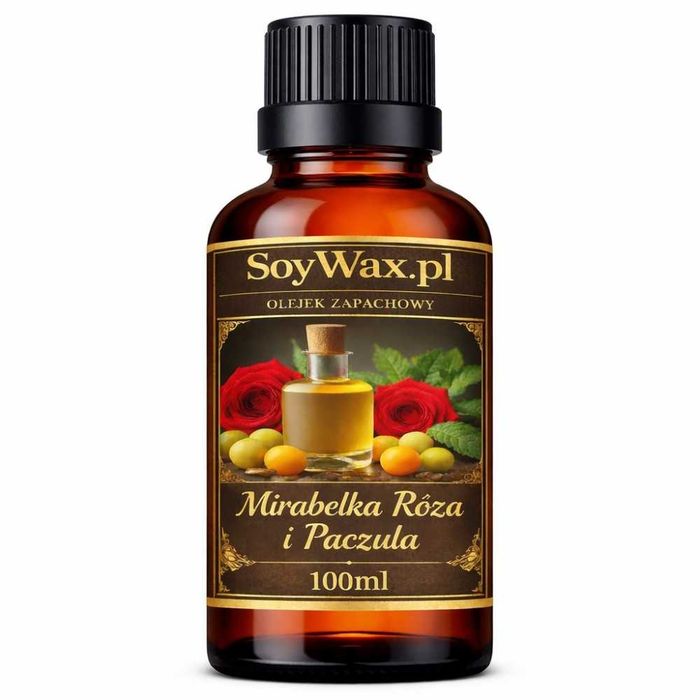 100ml Olejek zapachowy z mirabelki, róży i paczuli do świec od SoyWax.pl