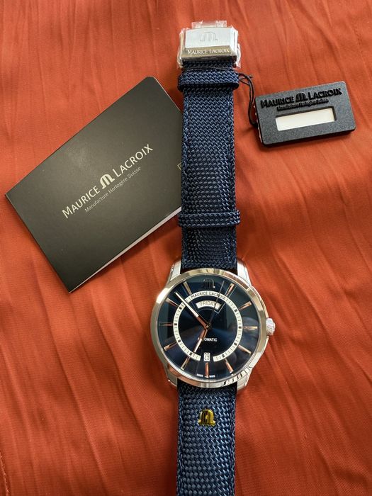 Maurice Lacroix Pontos Day Date 41mm Blue - нові, повний комплект