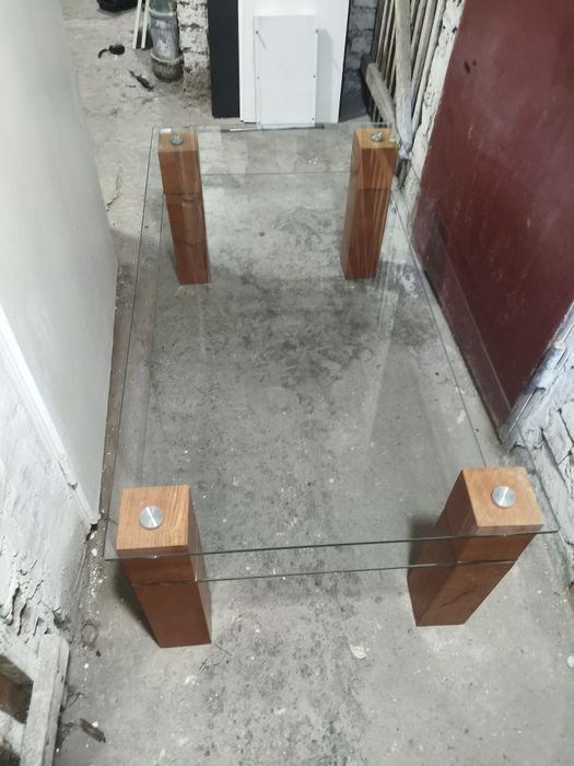 Stolik szklany kawowy 120x65x45