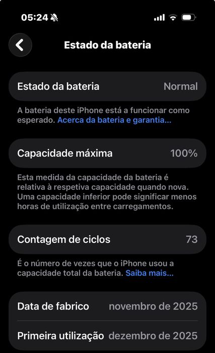 Iphone 17 pro a venda com 2 meses de uso novo 100% de bateria