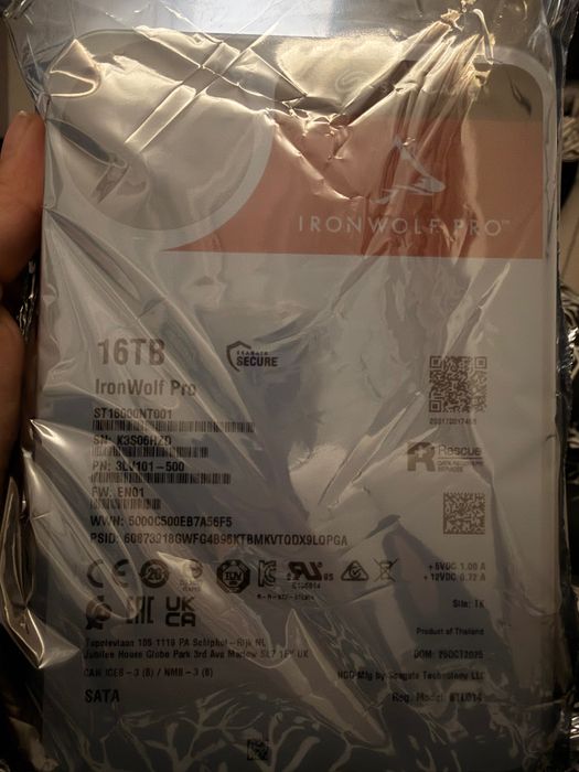 Dysk 16TB seagate nowy