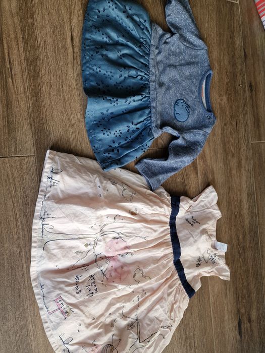 Sukienki rozmiar 74 stan bdb 4 szt