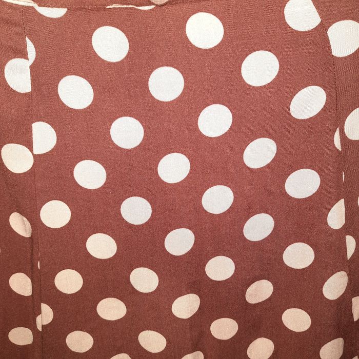 Spódnica w grochy brązowa r 34/36