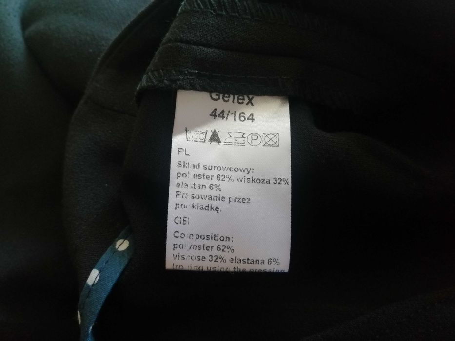 Spodnie materialne damskie czarne