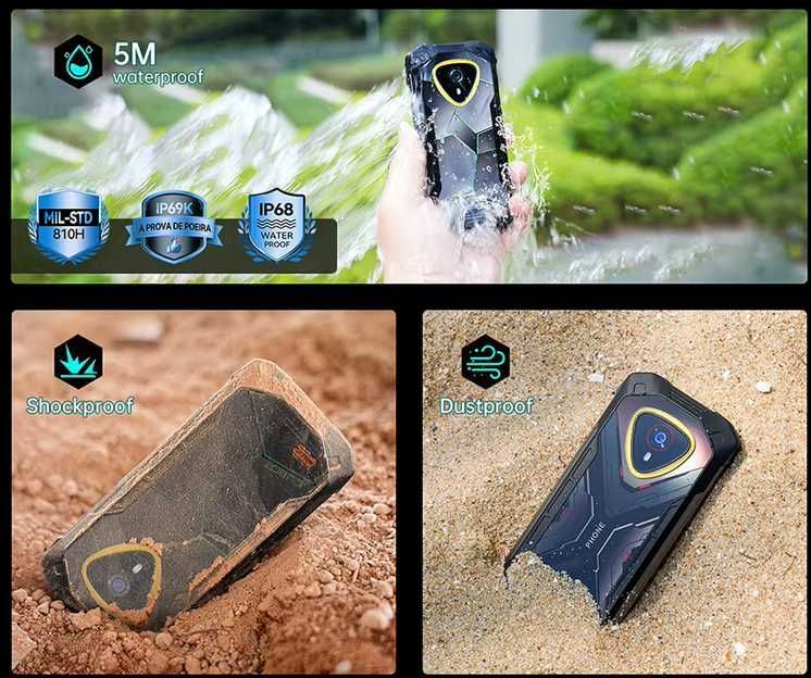 Cubot KingKong Mini 4. 16Gb(6+10)/128Gb, 90Hz, 48Mp/16Mp, 4700Ma, NFC