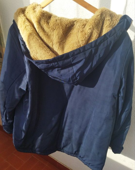 Casaco em pêlo com capuz Lefties homem