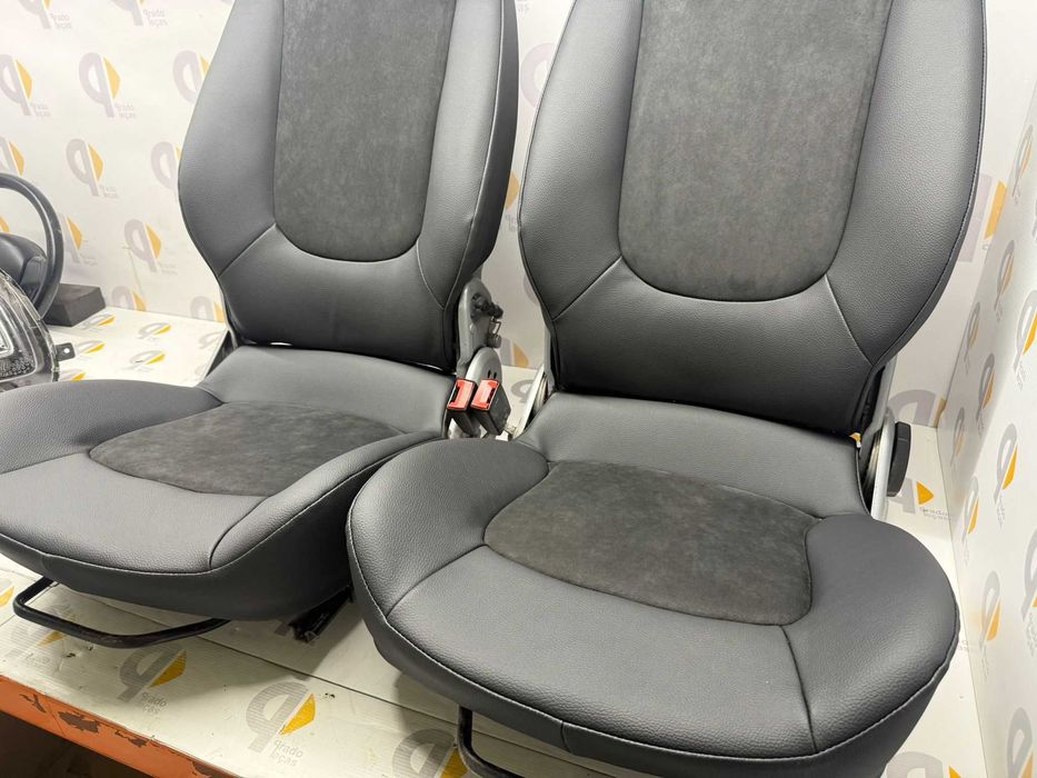Bancos pele alcântara smart roadster