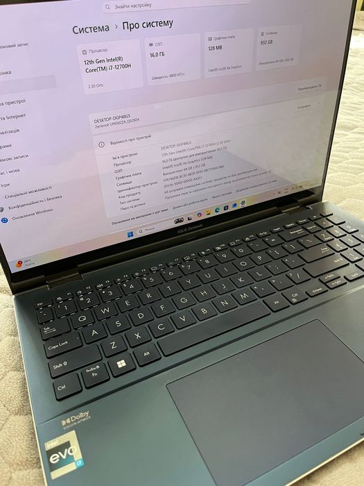 ASUS Zenbook Pro 15 Flip OLED i7-12700H/16GB/1TB/Q529ZA