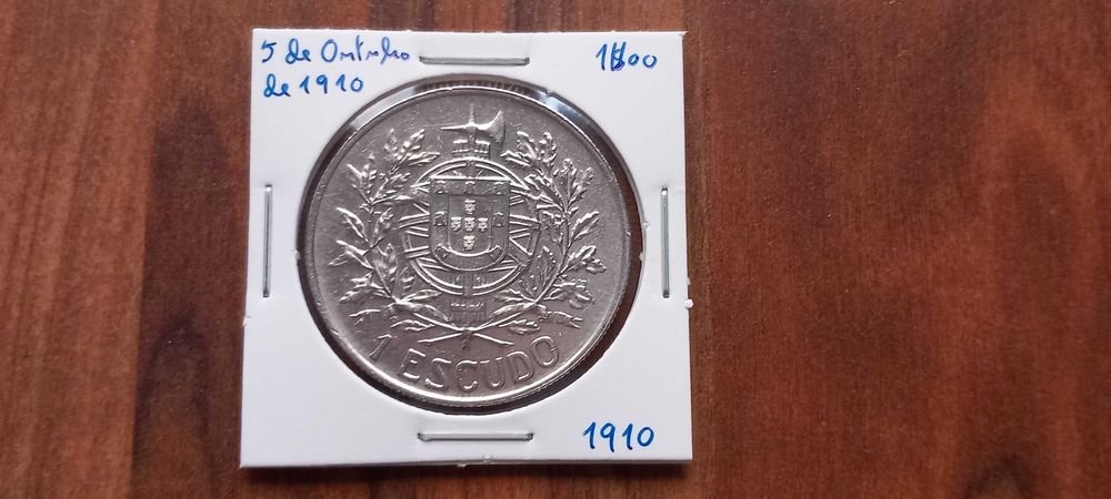 Moeda 1$00 5 de Outubro de 1910