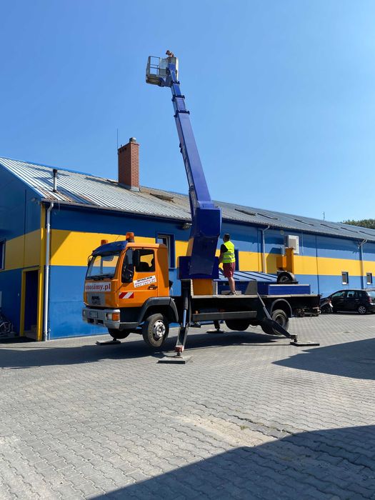 usługa podnośnikiem koszowym 24 m
